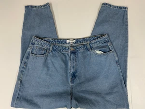 Missguided Womens Jeans 14 medium blue straight - Picture 1 of 11