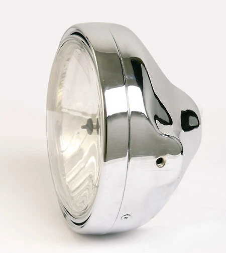 Clear Lens Headlight H4 Chrome Moto Guzzi California Mille GT Chromed Headlight - Image 1 of 1