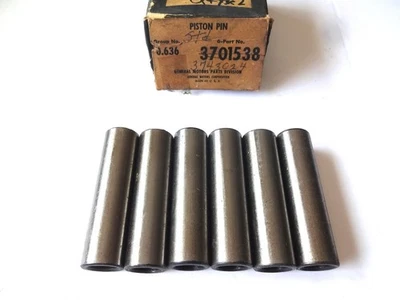 NOS 1953 - 1962 CHEVY BEL AIR CORVETTE TRUCK PISTON PIN SET 6 CYLINDER 3701538 - Image 1 of 4