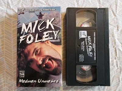 MICK FOLEY - LOCO DESENMASCARADO - WWF WWE VHS Video (2000) Difícil de encontrar fuera de existencia Foto 1 de 2