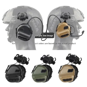 Tactical Headset Noise Reduction Foldable PTT Shooting Hunting Helmet Adapter - Picture 1 of 12