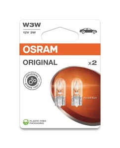 Osram Original Halogen-Scheinwerferlampen W3W, 12V, 2 Stück - Bild 1 von 1