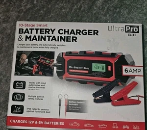 GOOLOO Caricabatterie Intelligente 6 Ampere, Caricabatterie Trickle 6V e 12V e Mantenitore - Foto 1 di 5