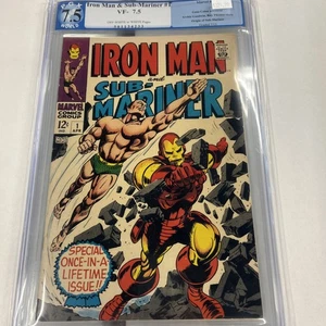 IRON MAN AND SUB-MARINER #1 (1968) - PXG GRADE 7.5 - WHIPLASH DESTINY APP - Picture 1 of 7