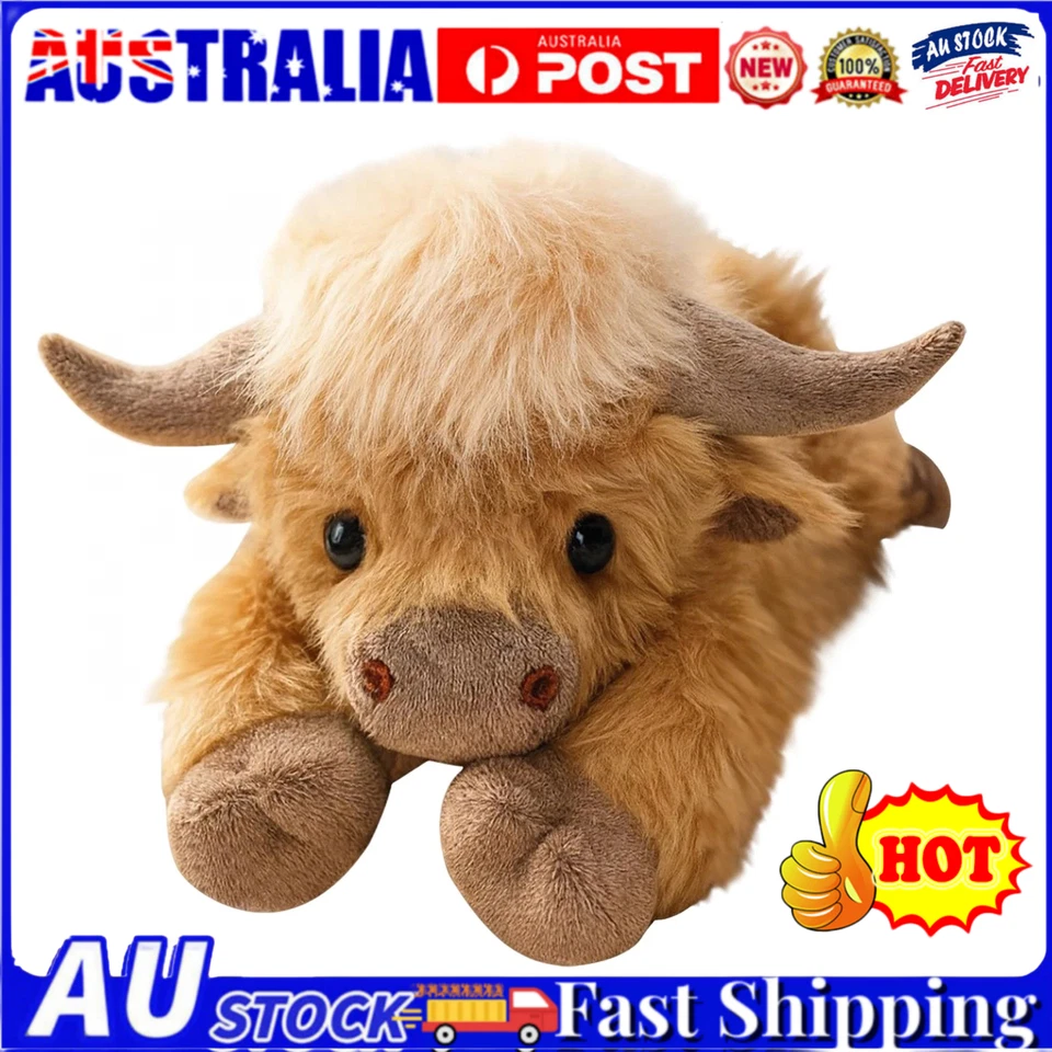 35/45/53CM Highland Cow Plush Pillow Weighted Stuffed Animal Warm Gift AU 🎁 - image 1 of 4