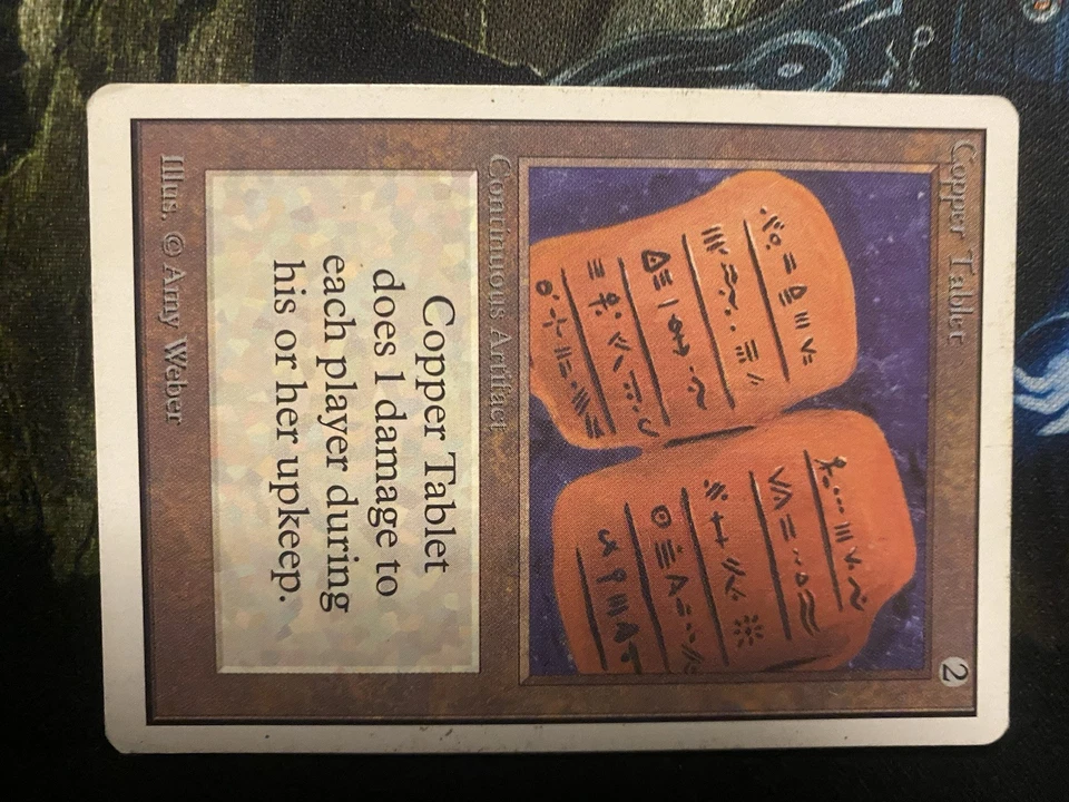 Copper Tablet Unlimited MTG Magic the Gathering Card LP Condition - Image 1 of 2
