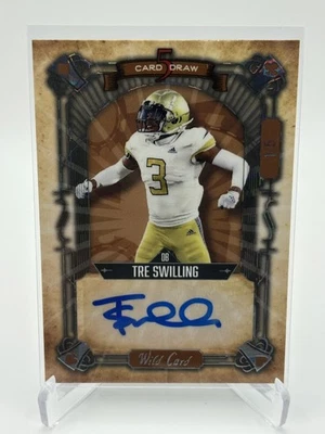 Tre Swilling 2022 Wild Card 5 Card Draw Auto 1/5 - Image 1 of 2