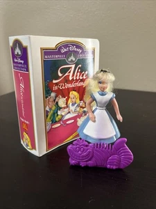 New 1995 McDonalds Disney Masterpiece Collection Alice In Wonderland VHS Figure - Picture 1 of 7