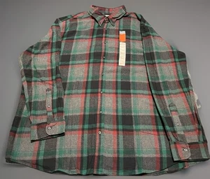 Camicia St. John's Bay uomo XXXLT grande e alta flanella super morbida manica lunga - Foto 1 di 19