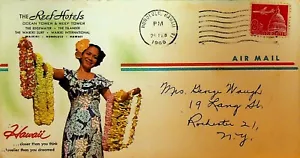 Reef Hotels Hawaii Umschlag & Briefkopf Brief 1965 - Bild 1 von 5
