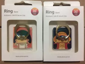 Set 2 supporti universali 360° anello dita impugnatura metallo per cellulare iPhone - Foto 1 di 12