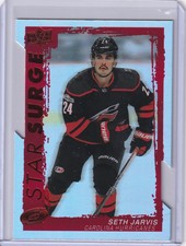 2023-24 UPPER DECK STAR SURGE RED DIE-CUT #29 HURRICANES SETH JARVIS (1:240)