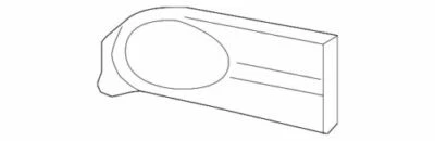 Genuine GM 2007-2011 Chevrolet Aveo Driver Side Fog Lamp Bezel Assembly 96648781 - Image 1 of 2