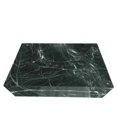 Genuine Marble Block Coffee table - Tinos Green Marble - Image 1 of 4