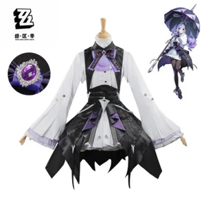 Zenless Zone Zero Vivian Banshee Cosplay Purple Dress Costume Fullset W/headwear - Picture 1 of 7