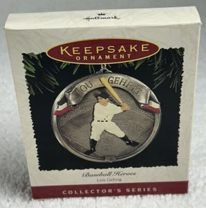 NEU Hallmark Andenken Ornament Baseball Helden Lou Gehrig 1995 Sammler Serie - Bild 1 von 10