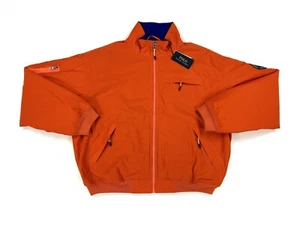 Polo Ralph Lauren Full Zip Wildlife Patch Fleecejacke - Orange mit Blau - Größe L - Bild 1 von 5