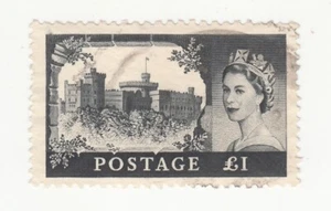 Great Britain 1967-68. Queen Elisabeth II. Windsor Castle. £1. Sc# 528. Used - Picture 1 of 1