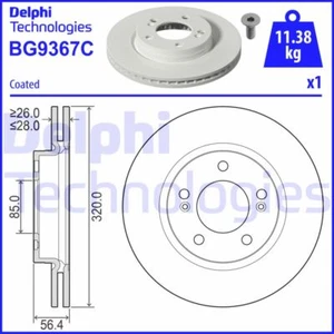 Disco De Freno BG9367C DELPHI Para SSANGYONG - Imagen 1 de 1