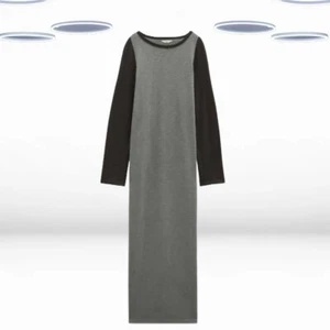 Ex Hush Women’s Long Sleeve Jersey Maxi T-Shirt Dress in Light Grey (Defect) - Picture 1 of 6
