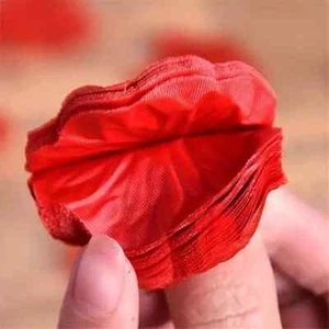 100PZ PETALI DI ROSA ROSSI ARTIFICIALI PER FESTE SAN VALENTINO FIDANZAMENTO - Foto 1 di 4