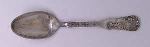 STERLINGSILBER DEMITASSE SOUVENIR LÖFFEL JACKSONVILLE FLORIDA SCHALE/SKLAVENMARKT - Bild 1 von 6