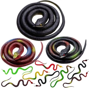 Shyflpopo 11 Pcs Realistic Rubber Snakes Decoration for Garden Props to Scare - Foto 1 di 12