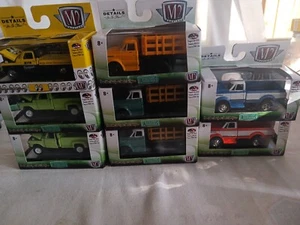 M2 Machines ford anChevrolet Truck Lot of 8 1:64 Trucks  - Picture 1 of 12