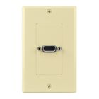 Skywalker Female to Female Wall Plate with VGA (Ivory)