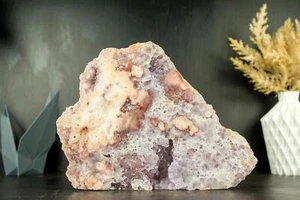 6 Pfund selbststehende rosa und lila Amethyst Geodenplatte, natürlich, unbehandelt - Bild 1 von 10