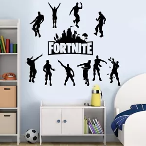 Fortnite Gamer Video Game Decal Wall Decal Sticker Kids Room Holiday Gift Ideas - Picture 1 of 2