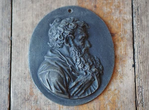 Antigua placa de metal fundido de San Pablo de colección - Imagen 1 de 6
