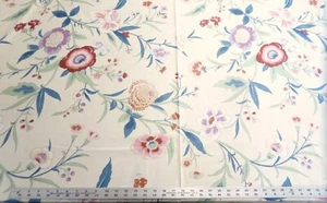 Tela de chintz de algodón floral jacobeo diseño Jay Yang vintage - Imagen 1 de 16