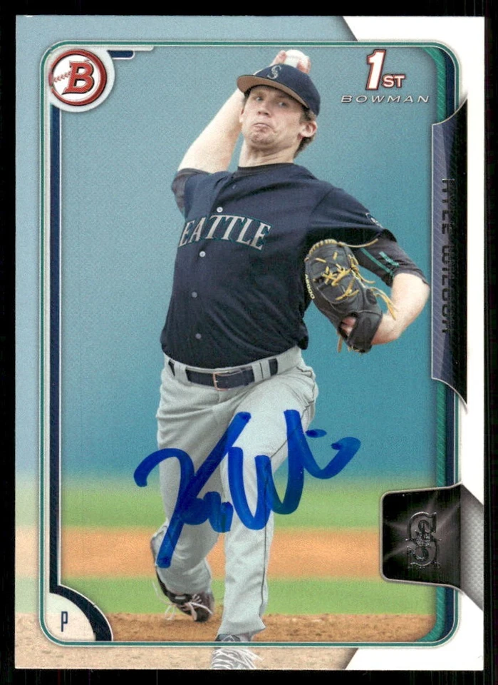 2015 Bowman KYLE WILCOX Signed Card autograph MARINERS AUTO - Image 1 of 1