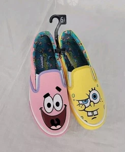 SpongeBob Schwammkopf Damen Slipper Sneaker, Größe 6,5 Neu - Bild 1 von 9