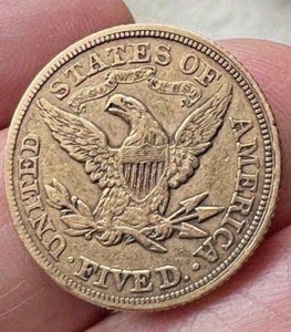 US Gold $5 Liberty Head Half Eagle - 1878 - Picture 1 of 2