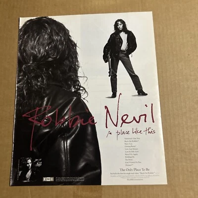Original 13 By 11” Robbie Neville A Place Like This 1988 Album Ad FLYER - Image 1 of 3