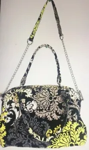 VERA BRADLEY Baroque Black Multi Chain Strap Adjustable Shoulder Handbag - Picture 1 of 10