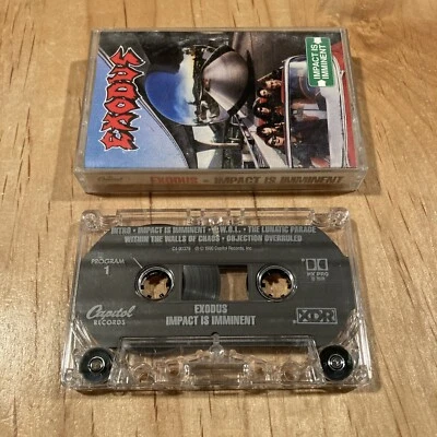 Exodus - Impact Is Imminent CASSETTE TAPE 1st US issue metallica slayer anthrax - Image 1 of 3
