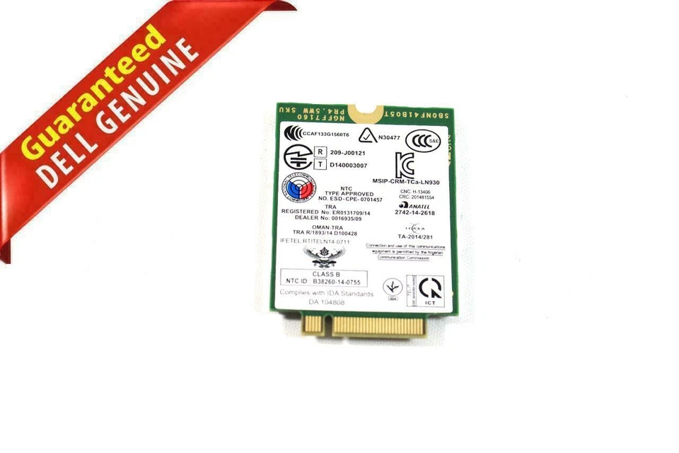 Dell Telit DW5810e WWAN NGFF Module Card 4RVMT LN930 NRR39 04RVMT WH3N 0TWH3N - Image 1 of 1