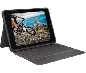 Logitech Rugged Folio Tastaturhülle für Apple iPad 7./8./9. Gen - Grafit... - Afbeelding 1 van 1