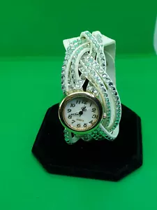 Reloj de moda para damas sin marca tono oro rosa tono esfera perla, conjunto de cristal.#97 - Imagen 1 de 8