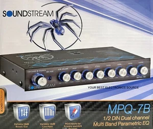 NEW Soundstream MPQ-7B, 7-Band Parametric Car Audio Equalizer, 1/2 DIN - Picture 1 of 1