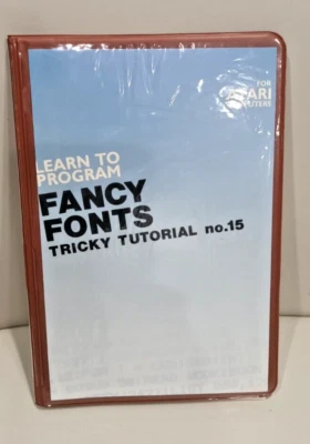 Tricky Tutorial No. 15 Fancy Fonts; Atari 400/800/XL/XE; Disk 32K - Image 1 of 2