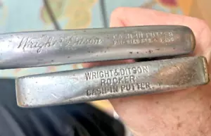 2 Vintage Wright & Ditson Cash-In Putter / Steel Shaft / Vintage Grip - Picture 1 of 5
