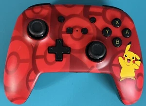 Controlador con cable mejorado PowerA rojo Pokemon Pikachu para Nintendo Switch PROBADO - Imagen 1 de 6
