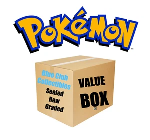 Blue Club Collectibles - POKEMON Value Box - SEALED RAW GRADED - 100% Positive - Picture 1 of 2
