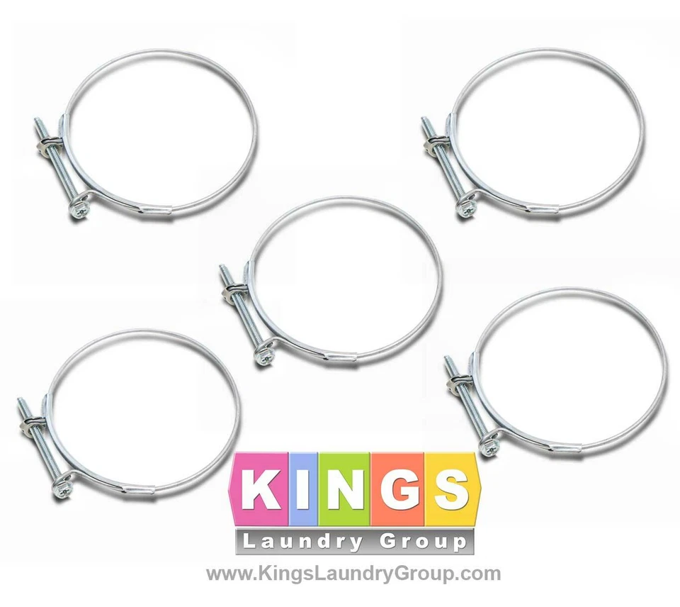5 pcs Brand New 2-3/4" X 3-1/8" Hose Clamp For Wascomat 787104  - Image 1 of 1