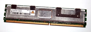 2 GB DDR2-RAM ECC Fully Buffered 2Rx4 PC2-5300F 'Qimonda HYS72T256420HFA-3S-B' - Photo 1/2