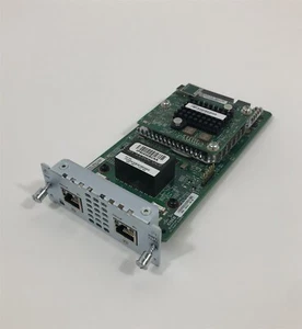 Genuine Cisco NIM-2MFT-T1 w/ PVDM4-64 2-Port Multiflex Voice/WAN Module - Picture 1 of 6